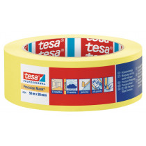 Tesa afplaktape Tesakrepp 4334 geel 38mmx50mtr