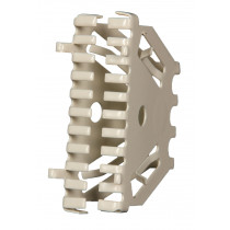 Stootvoegrooster rvs "Bijenbekje" 50mm Parelwit