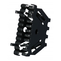 Stootvoegrooster rvs "Bijenbekje" 50mm Antraciet