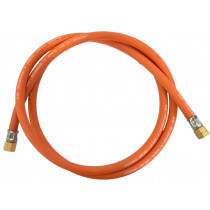Propaanslang EN599 2 mtr met 2x aansl. nippel 3/8 LS