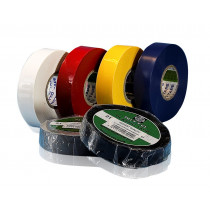 Isolatietape pvc 19mm wit (20mtr)  (1  rol)