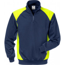 Sweater met korte rits