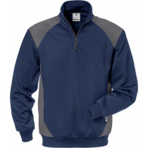 Sweater met korte rits