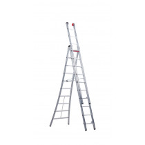 Altrex Rocky 3-delige reformladder alum. 3 x 10 sporten 7.00 meter