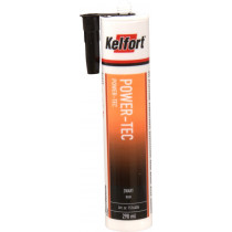 Kelfort Power-Tec lijmkit zwart (290ml)