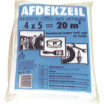 HDPE afdekfolie / LDPE afdekzeil 4x5 mtr LDPE dikte 40mu