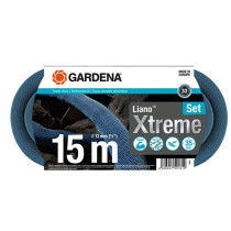 Gardena tuinslang Liano Xtreme textiel 15 meter incl. sproeikop, koppelingen en kraanstuk 