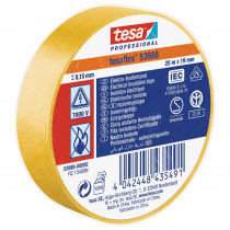Tesaflex elektrische isolatietape geel PVC 19mmx 25mtr