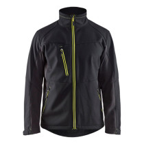 Blåkläder 4950 Softshell Jack 255 g/m²  Zwart/Geel