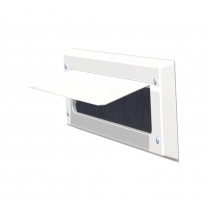 Door-Line binnenbriefplaat kunststof wit met klep