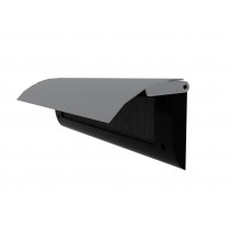 Door-Line binnenbriefplaat kunststof zwart, alu klep