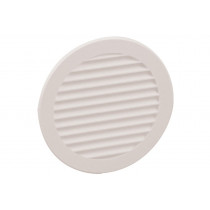 Schoepenrooster kunststof rond aansluitdiameter 150mm wit