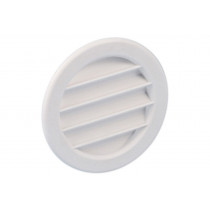 Klemrooster kunststof dia 75mm rond wit