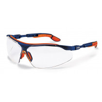 Uvex vh-bril I-VO 9160 blauw/oranje met heldere lens