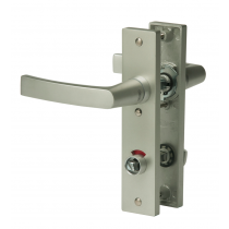 Nemef Binnendeurbeslag F1 kruk/kruk 3251 WC 63mm linkssluitend