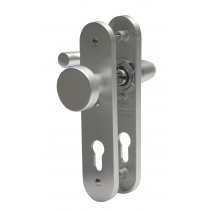 Nemef Binnendeurbeslag F1 knop-kruk 3253 FP PC72 rechtssluitend