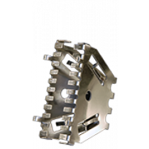 Stootvoegrooster rvs "Bijenbekje" 50mm