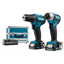 Makita 12V max combiset CLX224SAX1 boren en (slag)schroeven,