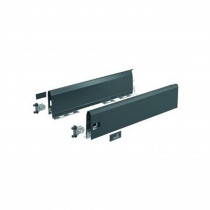 Hettich ArciTech zijwandset antraciet 126mm/450mm