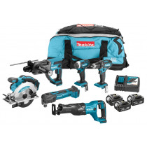 Makita Combiset Dlx6038t 18v (Zaag-Boor-En(Slag)Schroefwerk)