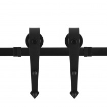 GPF schuifdeursysteem Nuoli zwart 400cm (2 x 200cm)