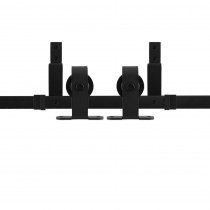 GPF schuifdeursysteem Mutka zwart dubbel 200cm