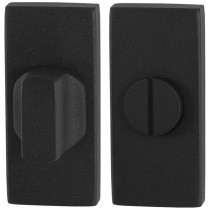 GPF toiletgarnituur reh 70x32mm stift 8mm grote knop zwart