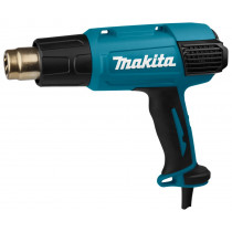 Makita 230V heteluchtpistool HG6531CK, met div.opzetstukken