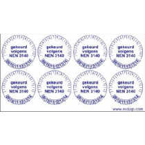 Keuringsstickers (NEN 3140)
