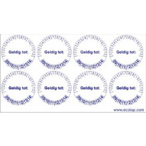 Keuringsstickers "geldig tot"