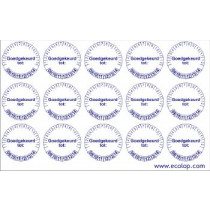 Keuringsstickers "Goedgekeurd tot"