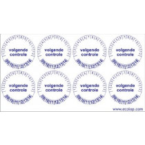 Keuringsstickers "Volgende controle"