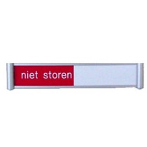 Schuifbordje - VRIJ-NIET STOREN, 150 x 38 mm, systeem FLAT