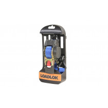 LOADLOK Spanband zelfoprollend met ratel+haken B=25mm L=3000mm