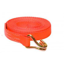 Spanband 25mm oranje 5M+haken 1000 kg