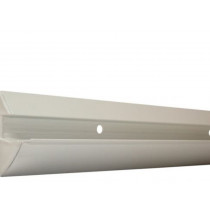 Spurlux klemplankdrager 18mm wit 100cm