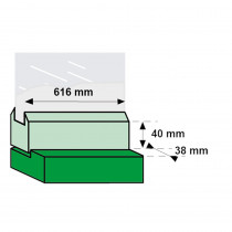 Axa tele-uitzetter 50 bu-dr. grijs 50cm 28450049E
