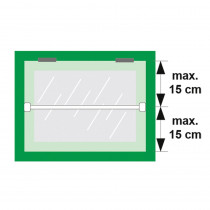Axa Barrierestang V2 51816 wit breedte max 95cm